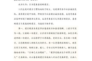 以诚信与善良之名（一场谎言的故事）