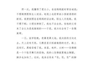 我懂得了什么（一个小学生的成长故事）