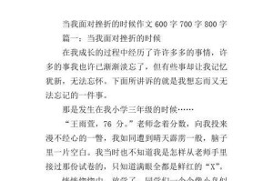 重重挫折中的成长（一个不屈不挠的青年）