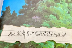 不放弃自己的梦想（面对困境，永不言败）